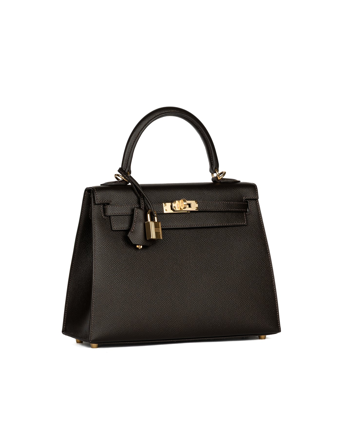Hermès Kelly 25 Bai Brun Epsom with Permabrass Hardware