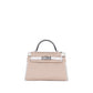 Hermès Kelly 20 Cloute Crème Box Leather with Palladium Hardware