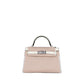 Kelly 20 Cloute Crème Box Leather with Palladium Hardware