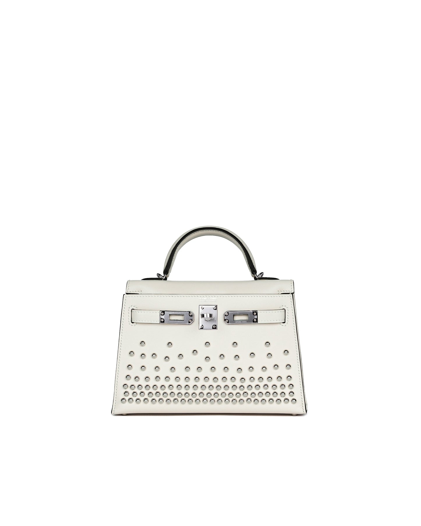 Kelly 20 Cloute Crème Box Leather with Palladium Hardware