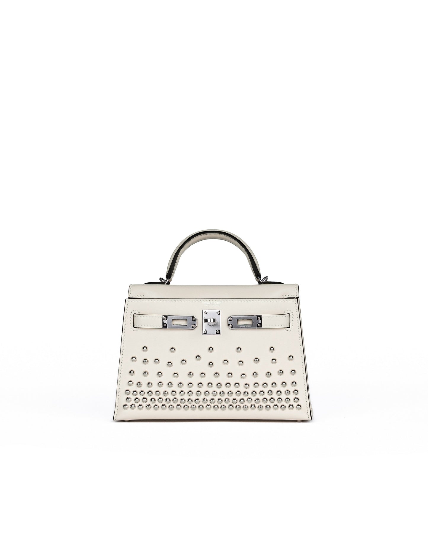 Kelly 20 Cloute Crème Box Leather with Palladium Hardware