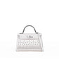 Hermès Kelly 20 Cloute Crème Box Leather with Palladium Hardware