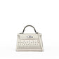 Kelly 20 Cloute Crème Box Leather with Palladium Hardware