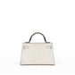 Kelly 20 Cloute Crème Box Leather with Palladium Hardware
