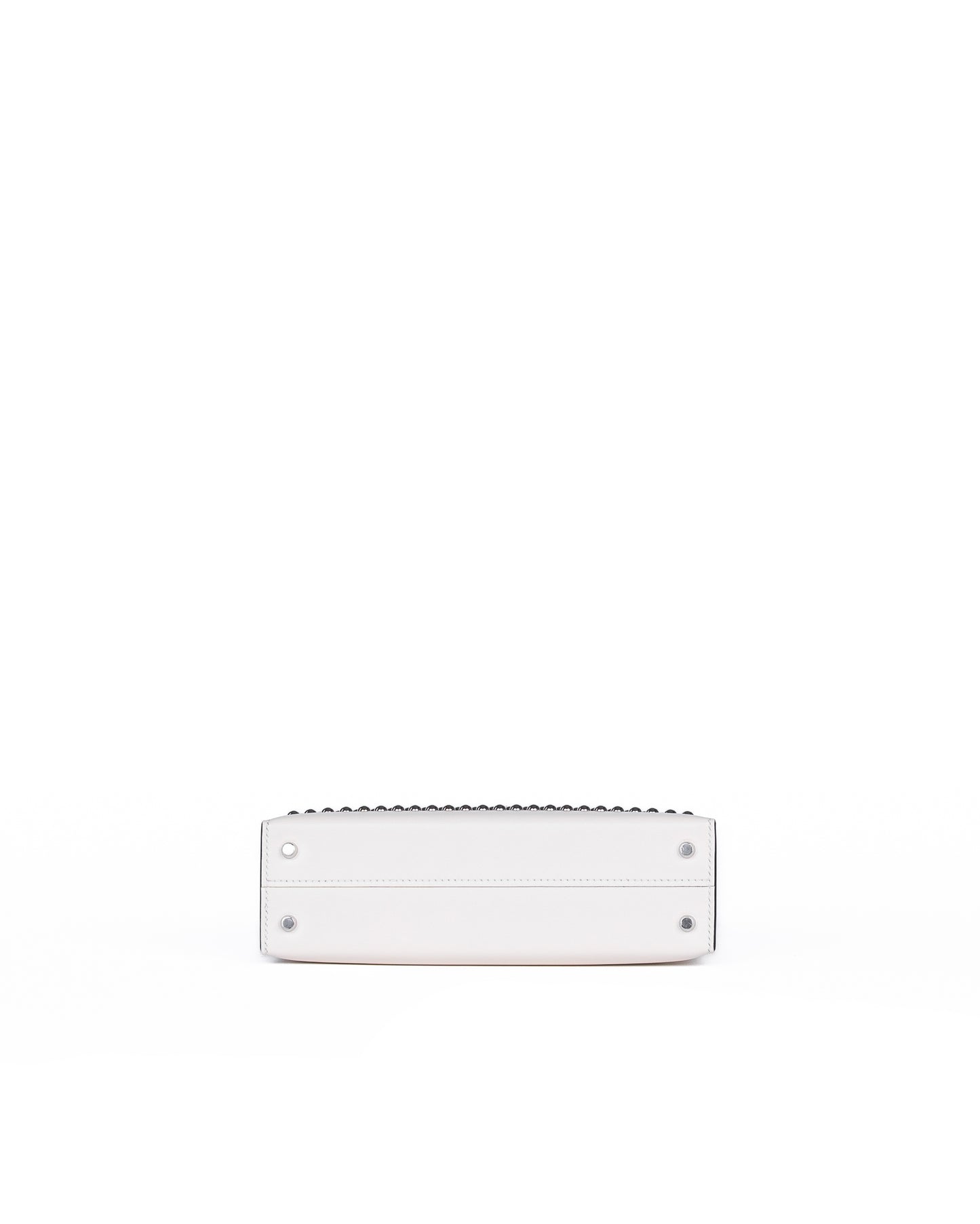 Hermès Kelly 20 Cloute Crème Box Leather with Palladium Hardware