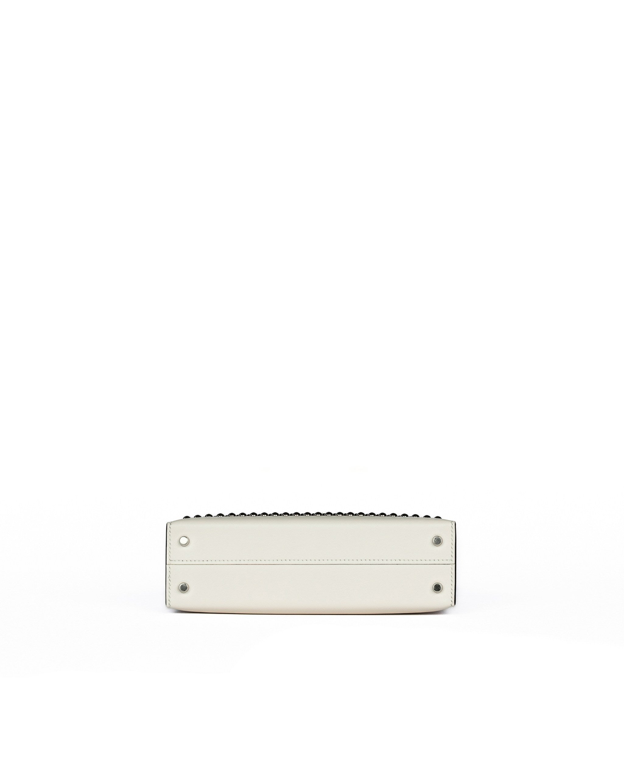 Kelly 20 Cloute Crème Box Leather with Palladium Hardware