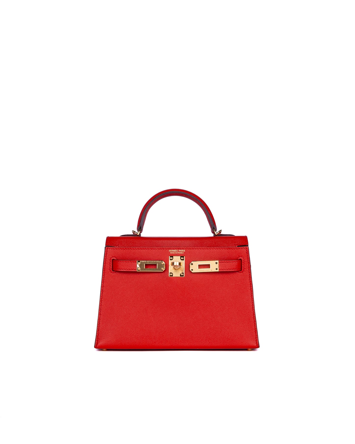 Hermès Kelly 20 Rouge de Coeur in Veau Madame Leather with Gold Hardware