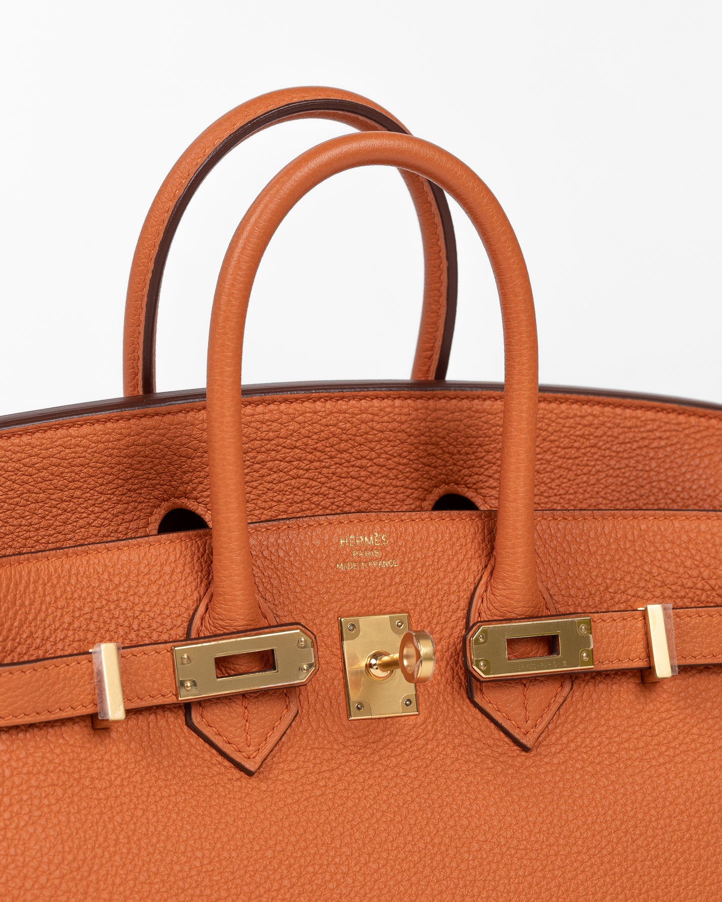 Birkin 25 Orange in Togo Leather with Gold Hardware