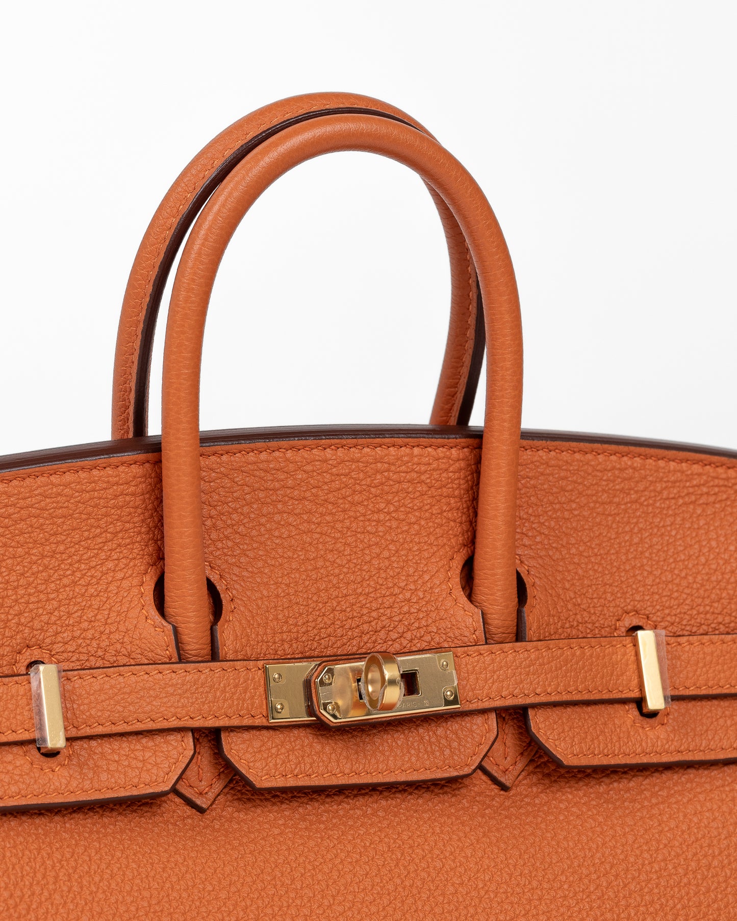 Birkin 25 Orange in Togo Leather with Gold Hardware