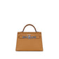 Hermès Kelly 20 HSS Biscuit/Bordeaux Epsom with Palladium Hardware