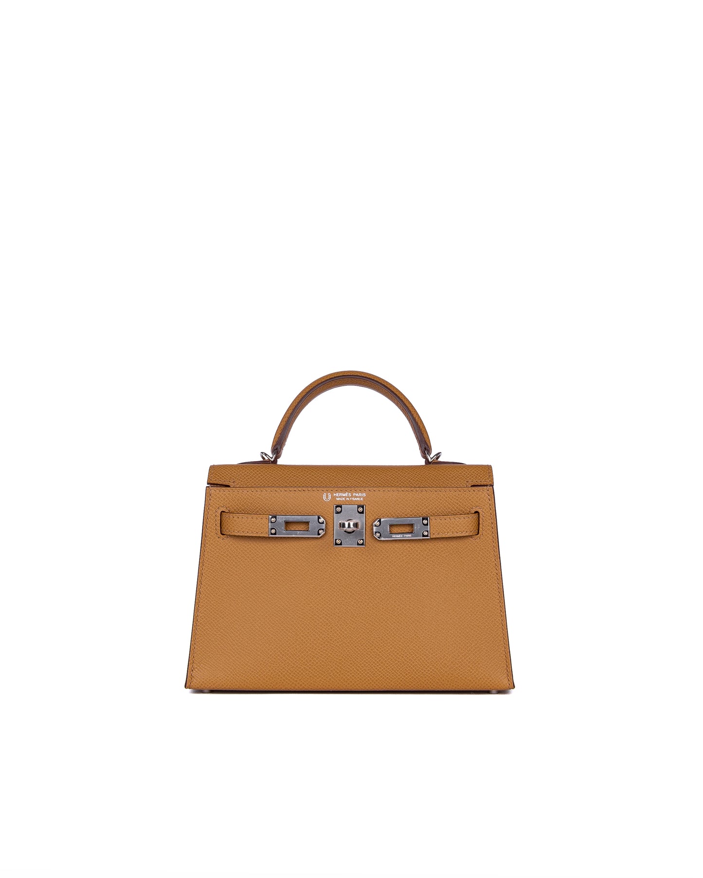 Hermès Kelly 20 HSS Biscuit/Bordeaux Epsom with Palladium Hardware