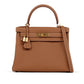 Kelly 28 Gold in Togo Leather with Gold Hardware