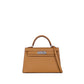 Hermès Kelly 20 HSS Biscuit/Bordeaux Epsom with Palladium Hardware