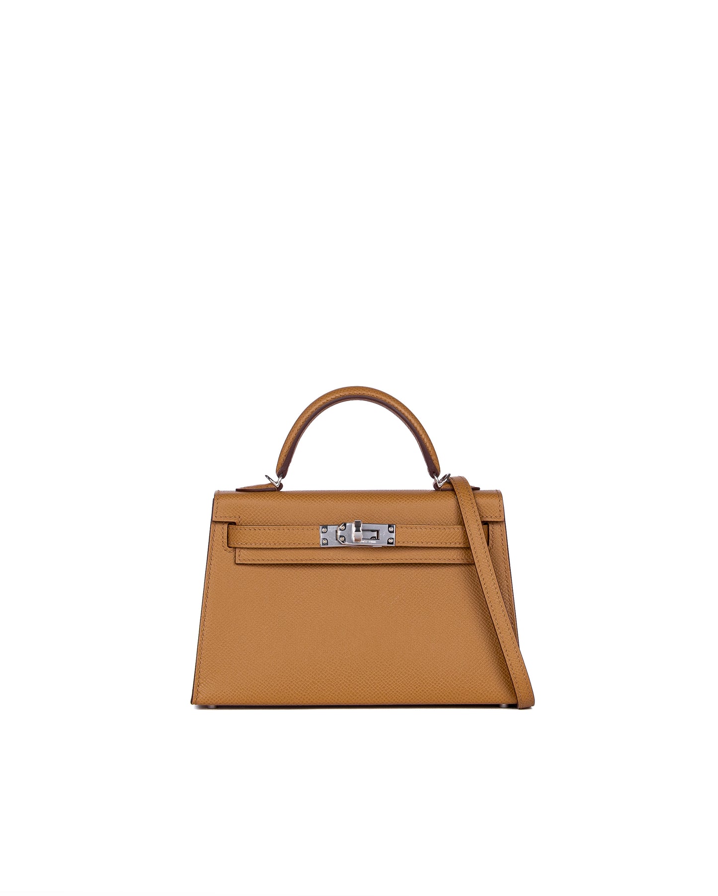 Hermès Kelly 20 HSS Biscuit/Bordeaux Epsom with Palladium Hardware