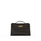 Hermès Kelly Pochette HSS Bai Brun with Gold Interior Swift and Gold Hardware