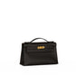 Hermès Kelly Pochette HSS Bai Brun with Gold Interior Swift and Gold Hardware