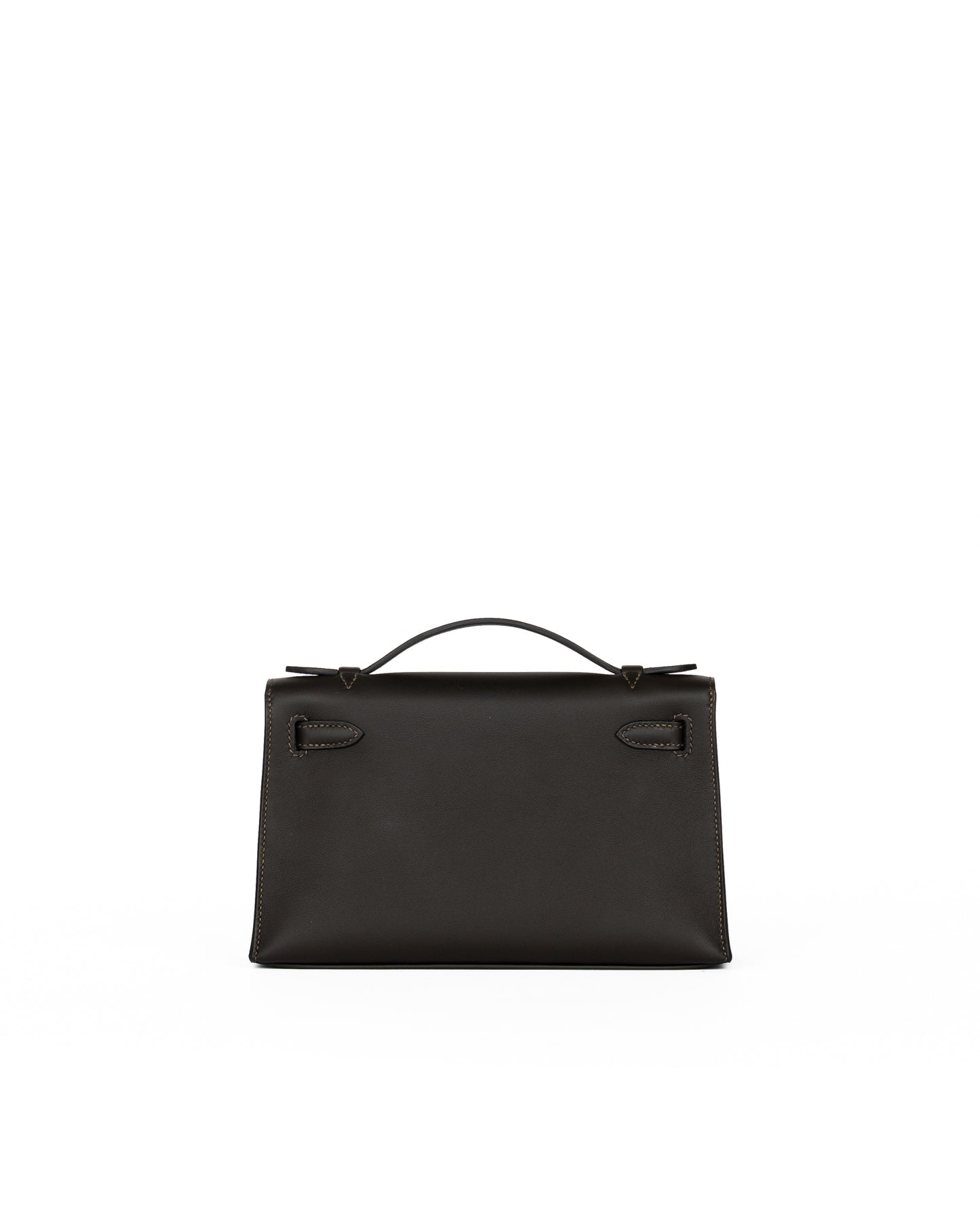 Hermès Kelly Pochette HSS Bai Brun with Gold Interior Swift and Gold Hardware