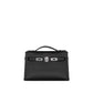 Kelly Pochette Black in Swift Leather with Palladium Hardware