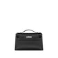 Kelly Pochette Black in Swift Leather with Palladium Hardware