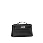 Kelly Pochette Black in Swift Leather with Palladium Hardware