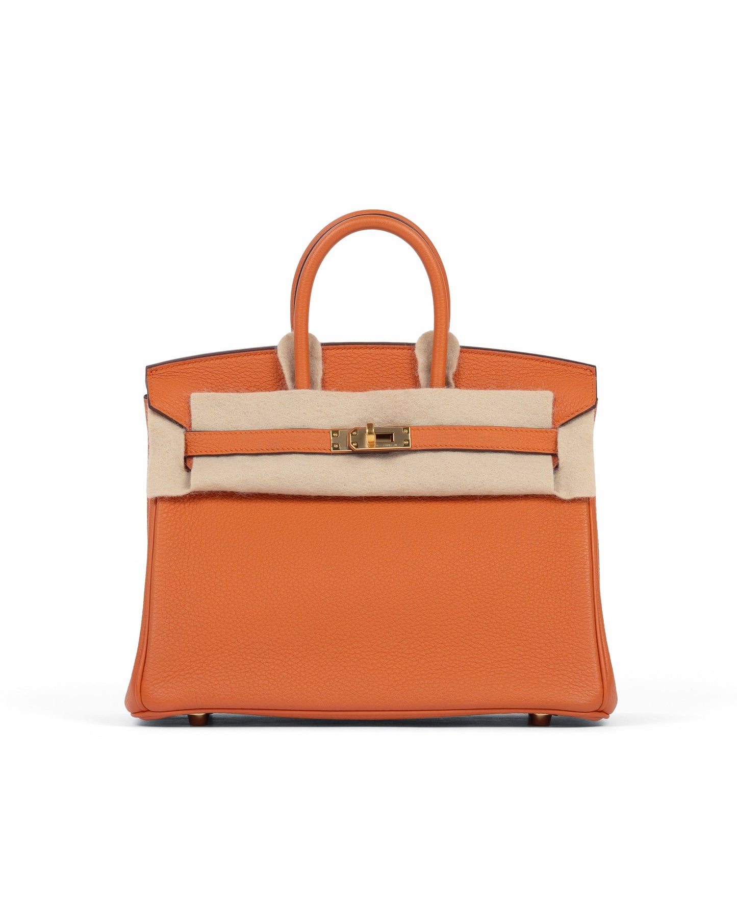 Birkin 25 Orange in Togo Leather with Gold Hardware