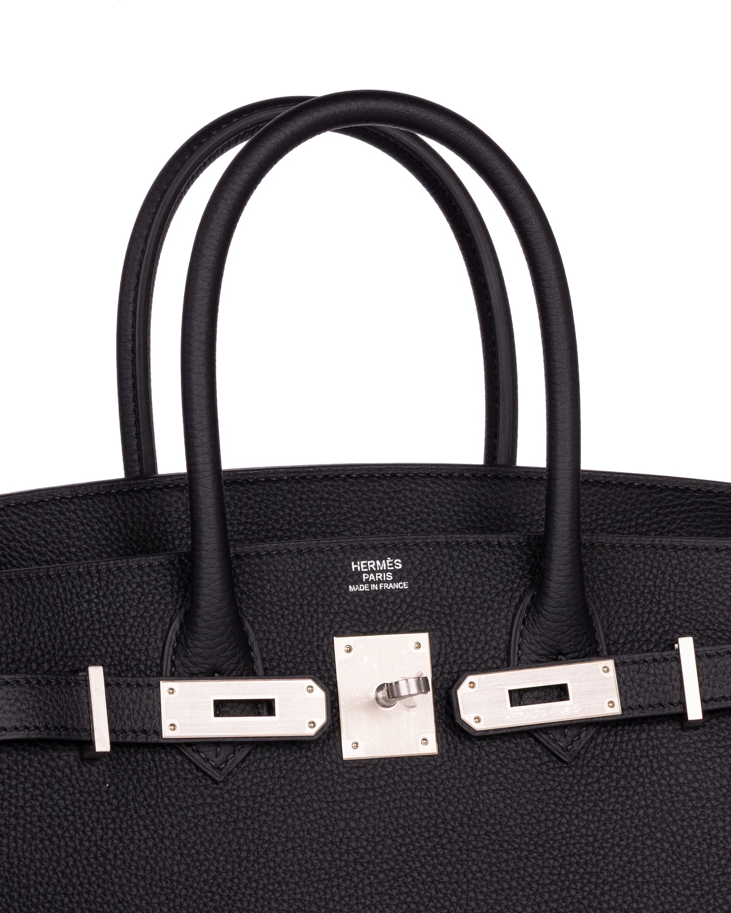 Birkin 30 Black in Togo Leather with Brushed Palladium Hardware