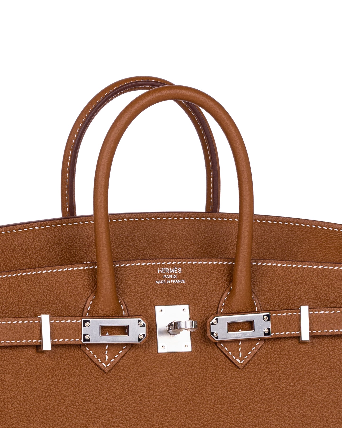 Birkin 25 in Gold Togo with Palladium Hardware