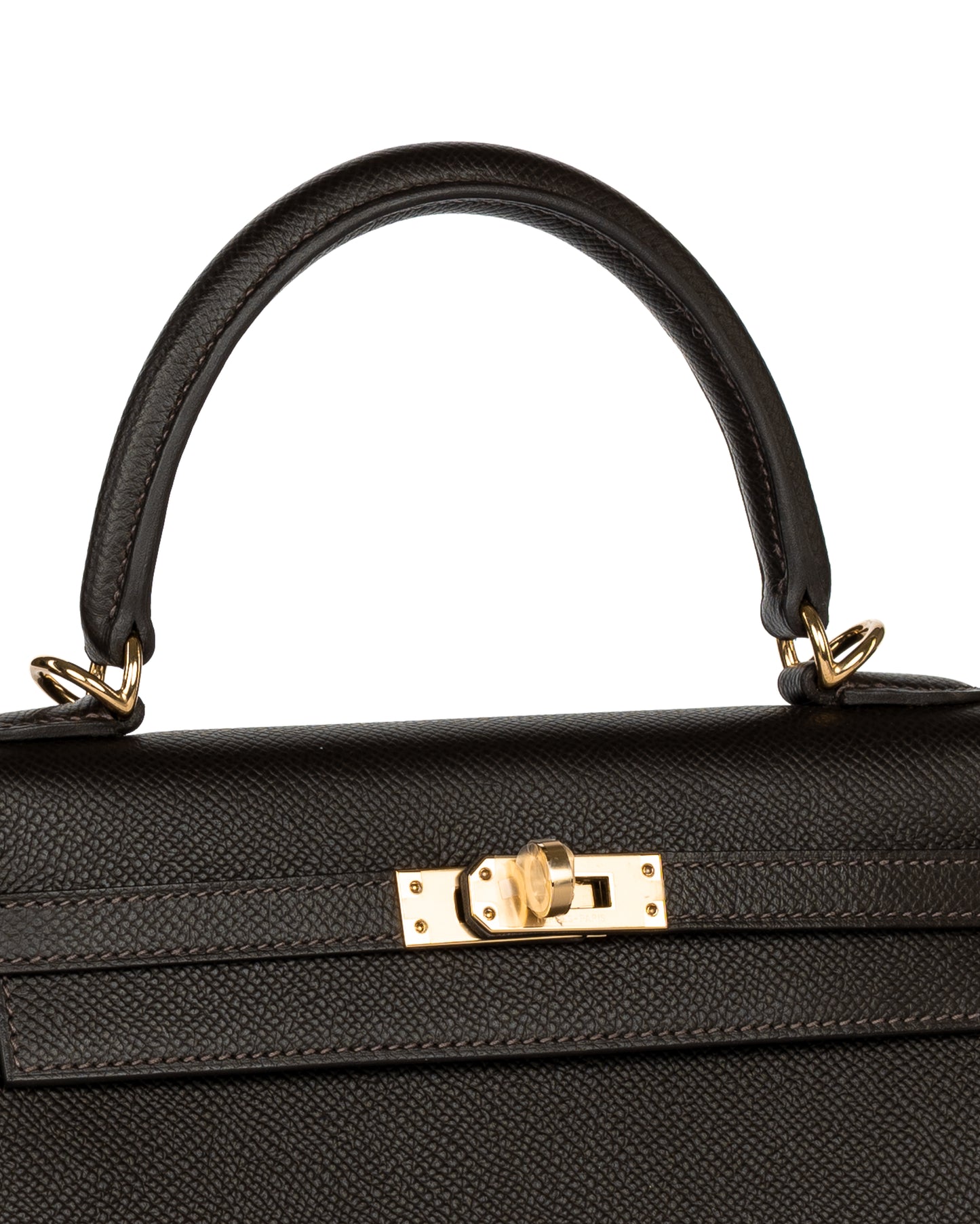 Hermès Kelly 25 Bai Brun Epsom with Permabrass Hardware