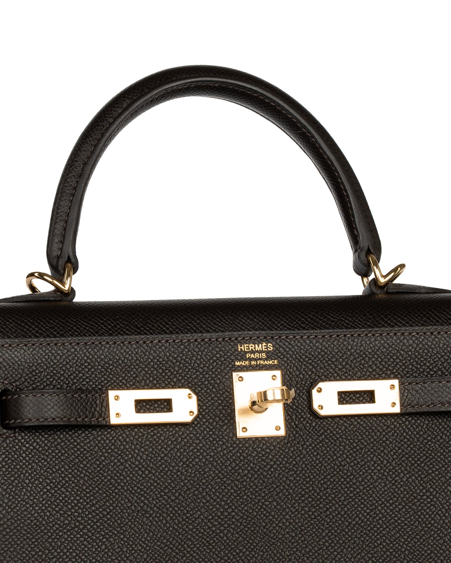 Hermès Kelly 25 Bai Brun Epsom with Permabrass Hardware