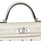 Kelly 20 Cloute Crème Box Leather with Palladium Hardware