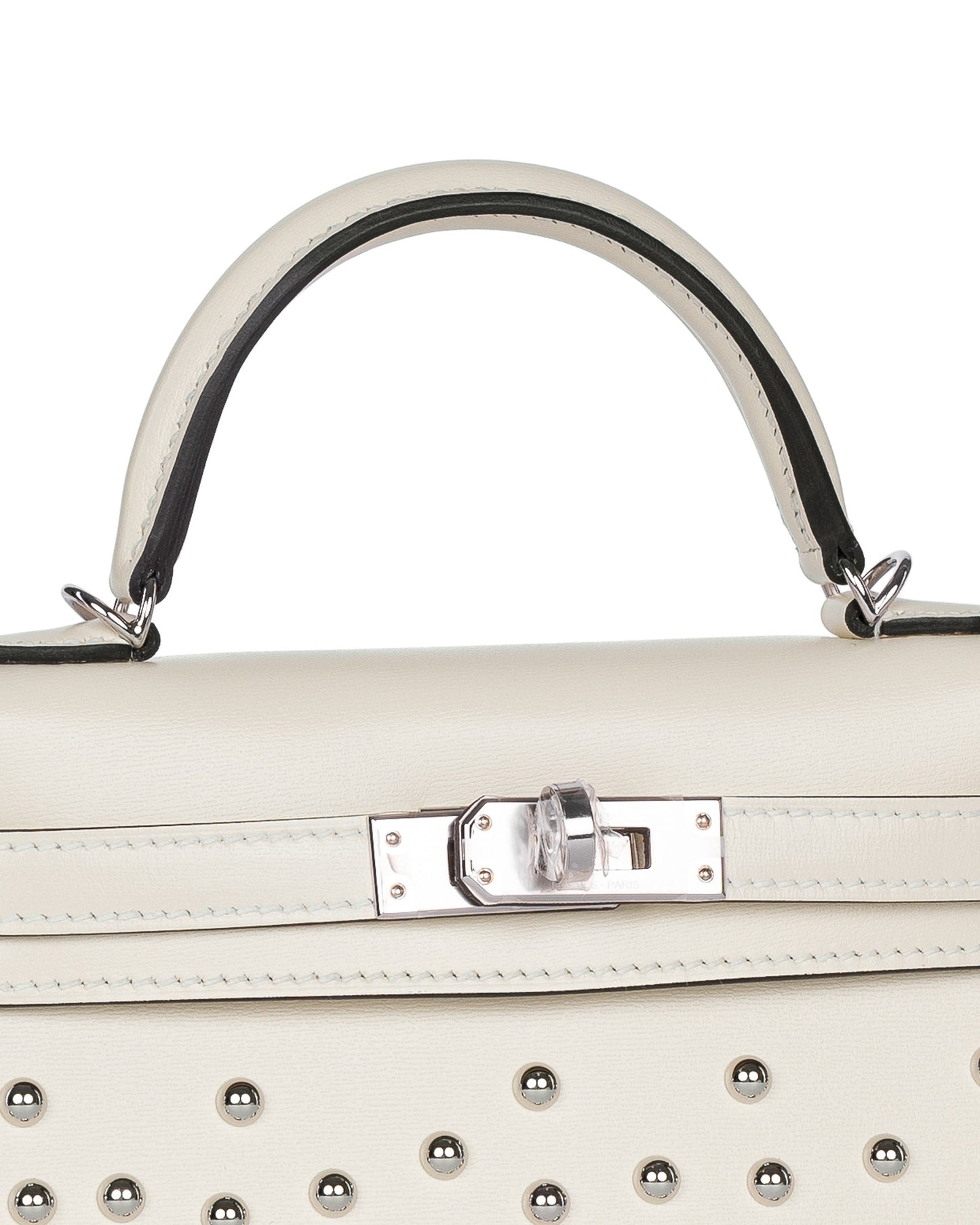 Kelly 20 Cloute Crème Box Leather with Palladium Hardware