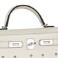 Kelly 20 Cloute Crème Box Leather with Palladium Hardware