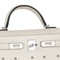 Kelly 20 Cloute Crème Box Leather with Palladium Hardware