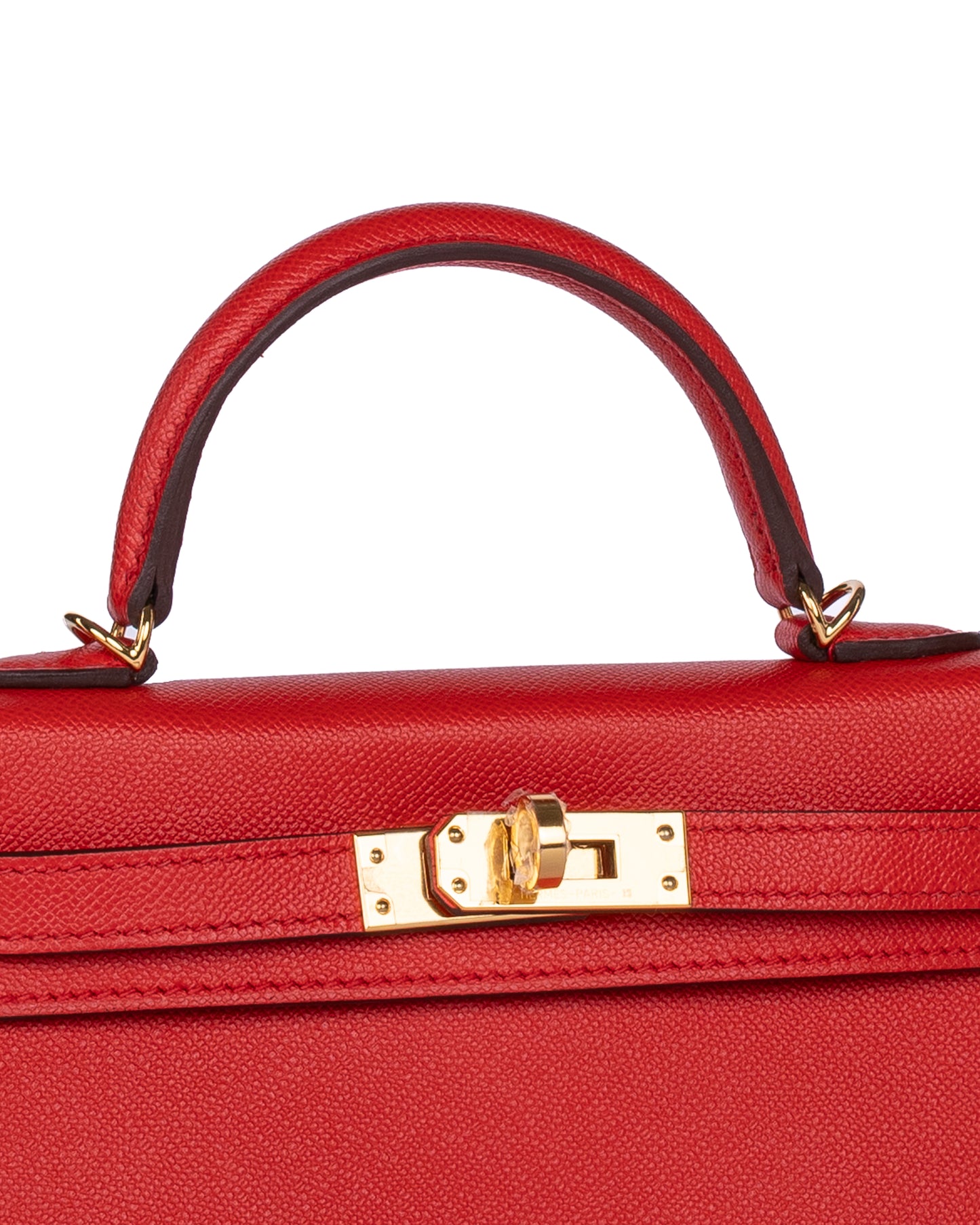 Hermès Kelly 20 Rouge de Coeur in Veau Madame Leather with Gold Hardware