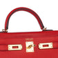Hermès Kelly 20 Rouge de Coeur in Veau Madame Leather with Gold Hardware