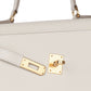 Kelly Desordre Craie in Epsom Leather with Gold Hardware