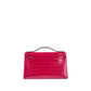Hermès Kelly Pochette Rose Mexico Shiny Alligator with Palladium Hardware