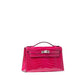 Hermès Kelly Pochette Rose Mexico Shiny Alligator with Palladium Hardware