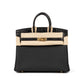 Birkin 25 Black Matte Alligator Touch Togo with Gold Hardware
