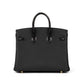 Birkin 25 Black Matte Alligator Touch Togo with Gold Hardware