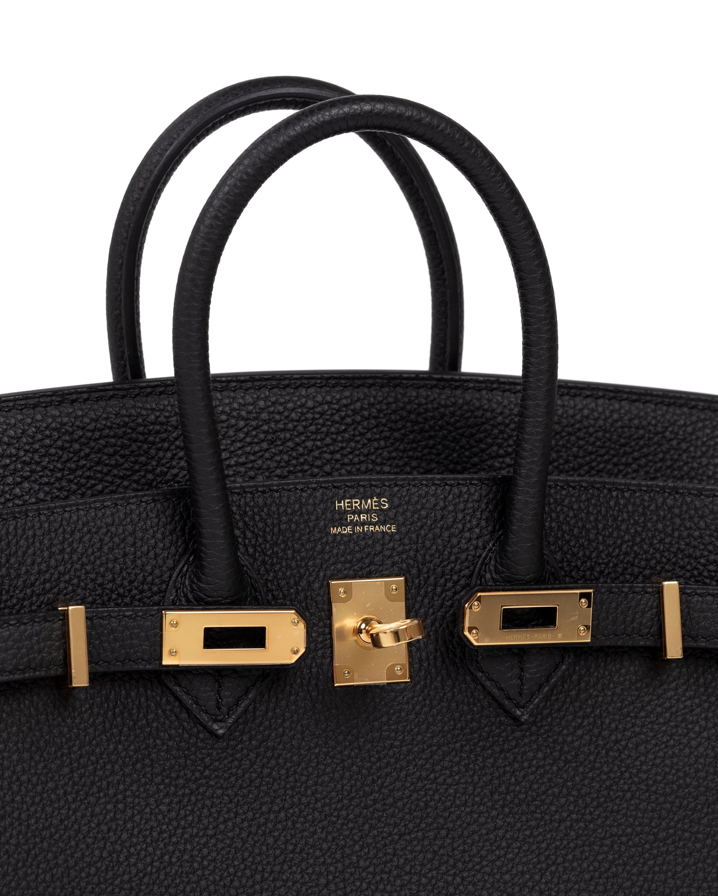 Birkin 25 Black in Togo Leather with Gold Hardware