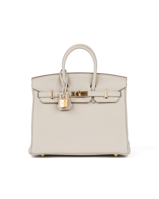 Birkin 25 Beton Togo with Gold Hardware