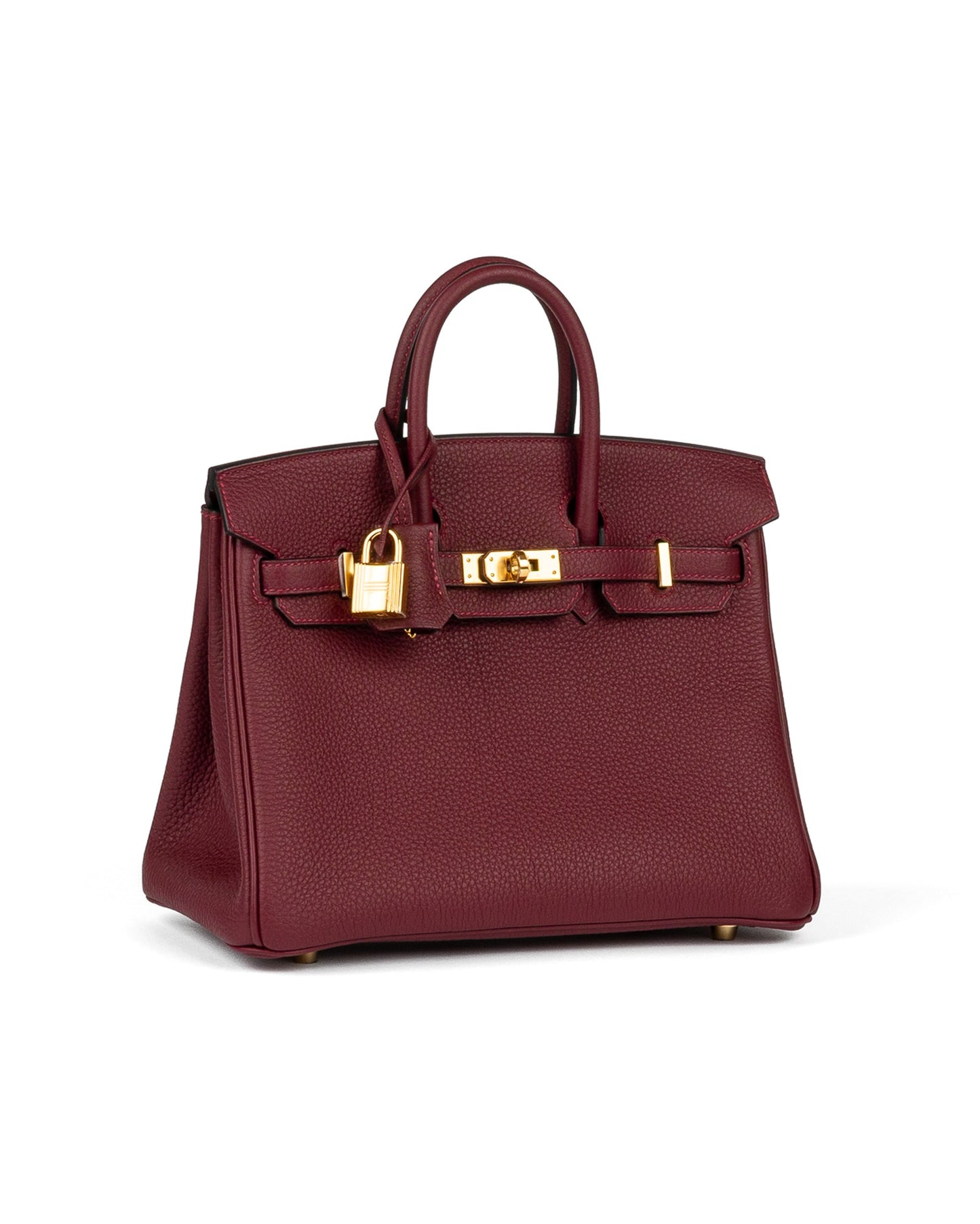 Birkin 25 Rouge H in Togo Leather with Gold Hardware