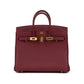 Birkin 25 Rouge H in Togo Leather with Gold Hardware