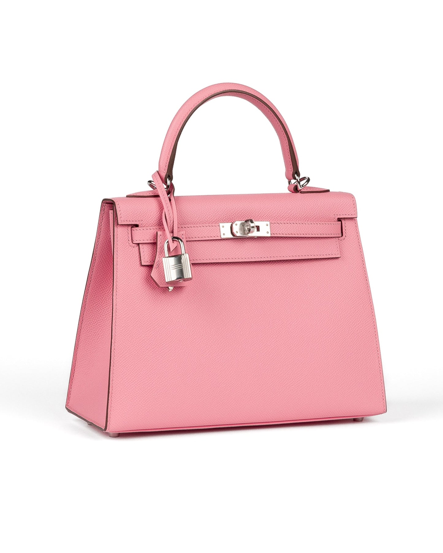 Kelly 25 Rose Confetti in Epsom Leather with Palladium Hardware