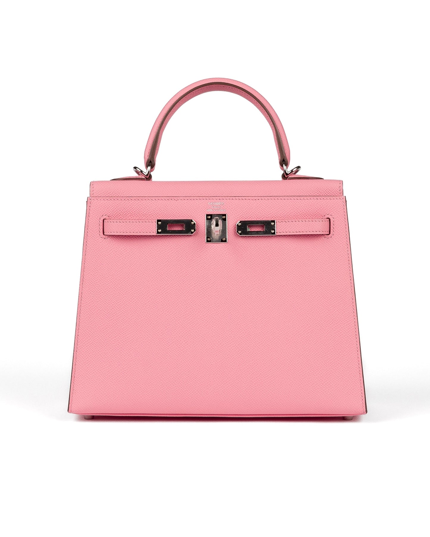 Kelly 25 Rose Confetti in Epsom Leather with Palladium Hardware