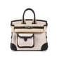 Birkin 25 Cargo Bai Brun in Toile / Swift Leather with Palladium Hardware