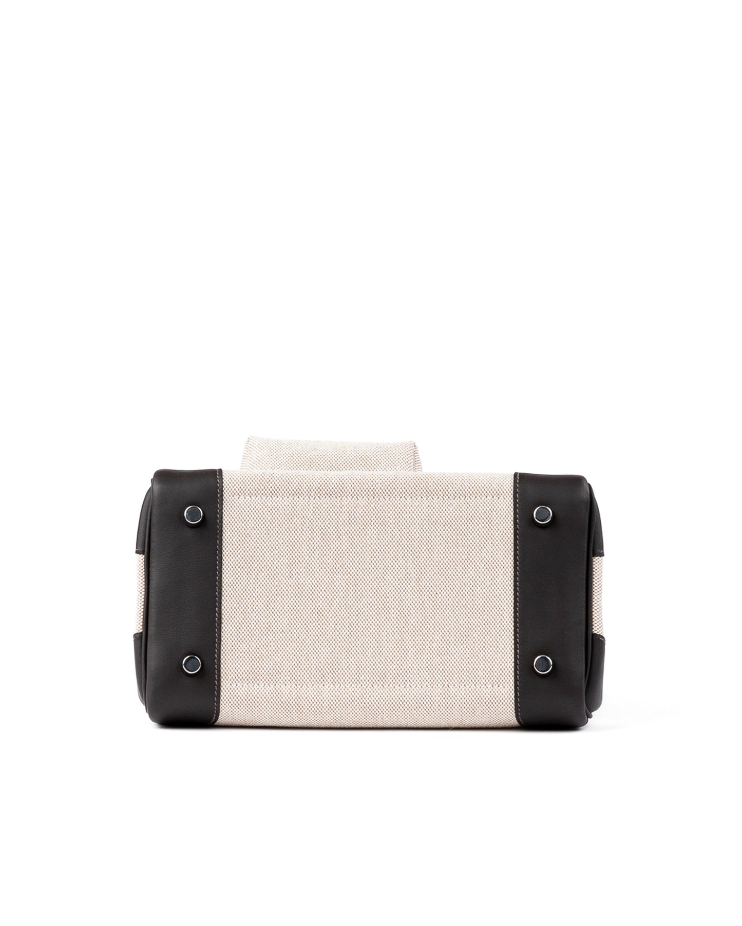 Birkin 25 Cargo Bai Brun in Toile / Swift Leather with Palladium Hardware