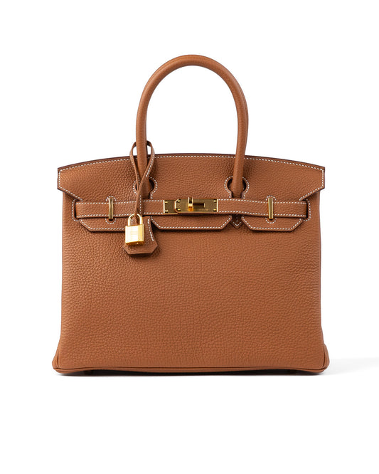 Birkin 30 Gold in Togo Leather with Gold Hardware
