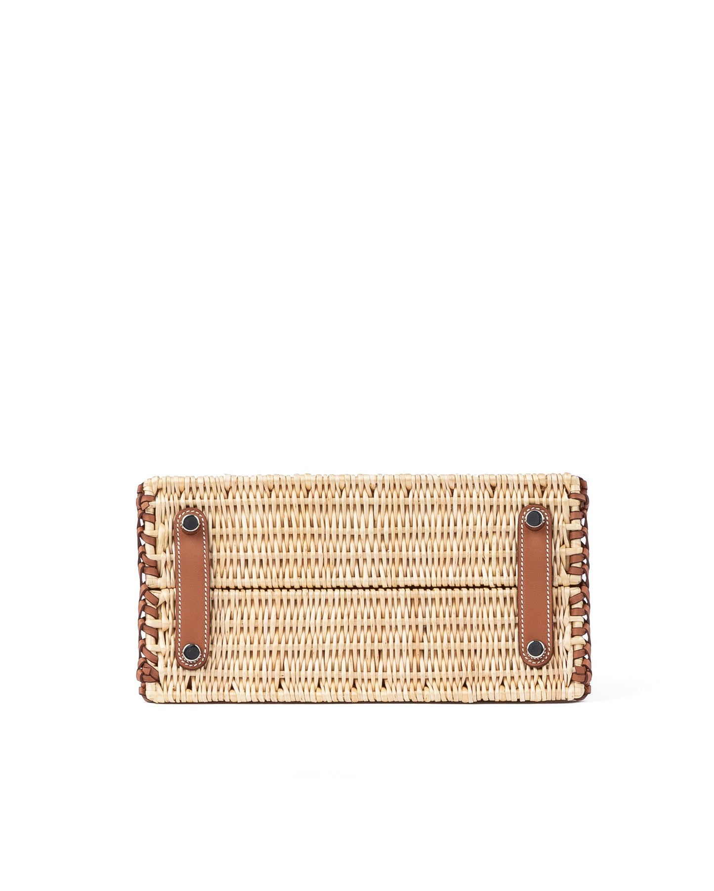 Birkin 25 Picnic Gold in Swift Leather & Osier Wicker with Palladium Hardware